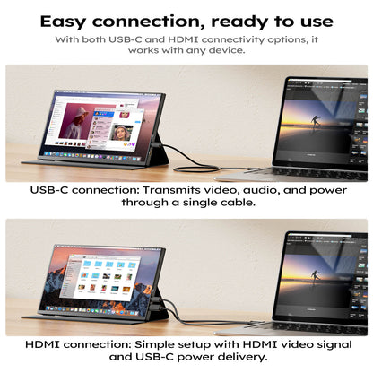 Tragbarer 15,6-Zoll-Lapdock-Monitor für Samsung Deck FHD 1080P IPS-externer Monitor mit integrierter Tastatur für Mac-Laptop
