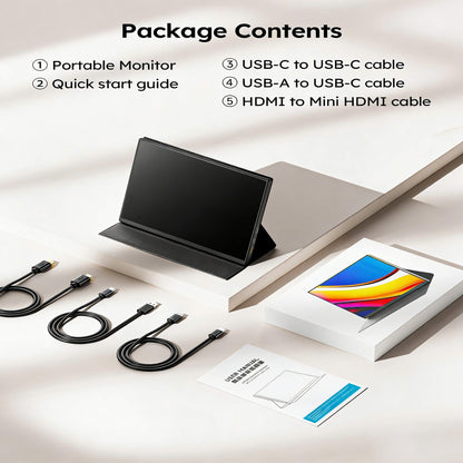 Tragbarer 15,6-Zoll-Lapdock-Monitor für Samsung Deck FHD 1080P IPS-externer Monitor mit integrierter Tastatur für Mac-Laptop