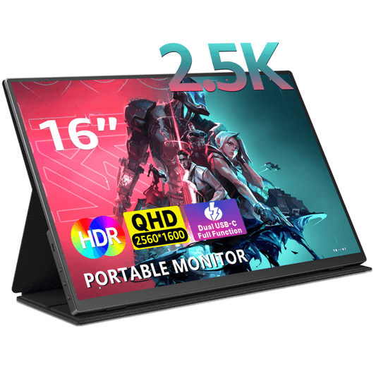 16 Inch Portable Monitor for Laptop with 2.5K FHD Display