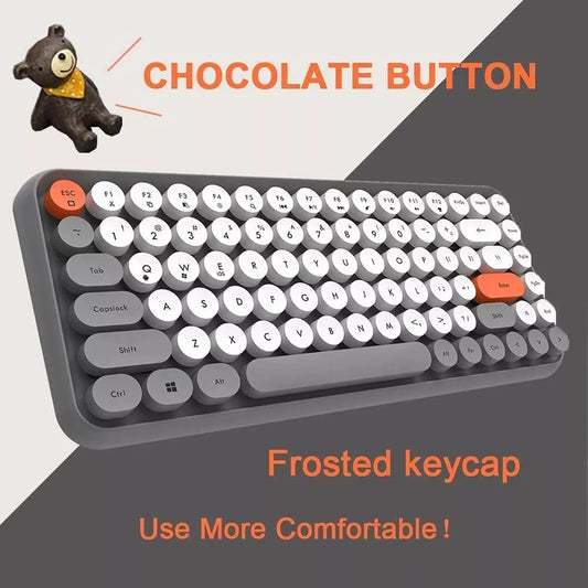 Mini Punk Bluetooth Wireless Keyboard 84 Key