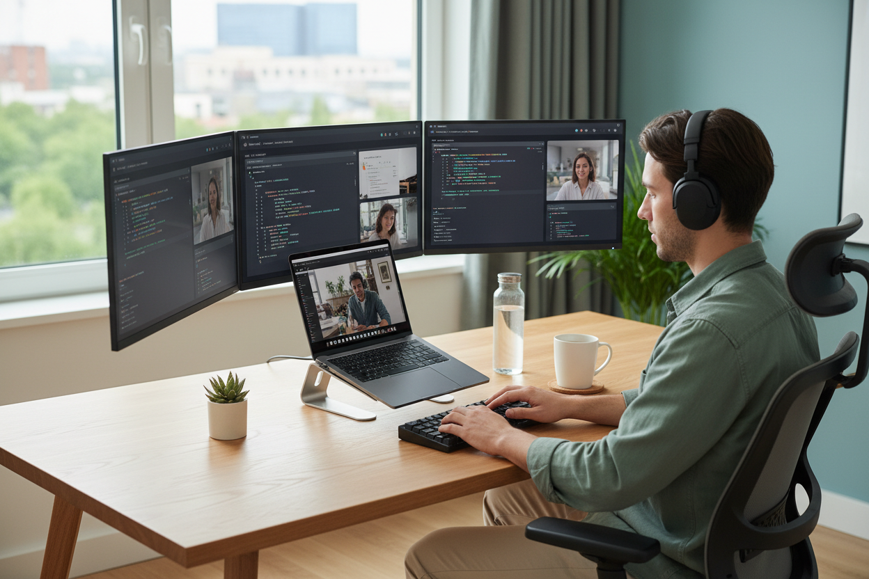 Triple screen setup